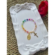 Catholic Rosary Crystal Bracelet Catholic Crystal Rosary Bracelete