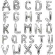 Buy (>=2) ₱4 16 Inches Silver Letter Number Foil Balloon Wedding Birthday Party Decorations