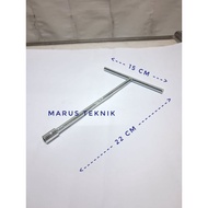 ATS brand 10mm white T-socket wrench 22cm long