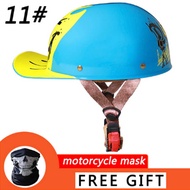 Helmet Retro Riding Helmet Scooter Personalized Baseball Cap Half Helmet Para sa Vespa Yamaha Kawas