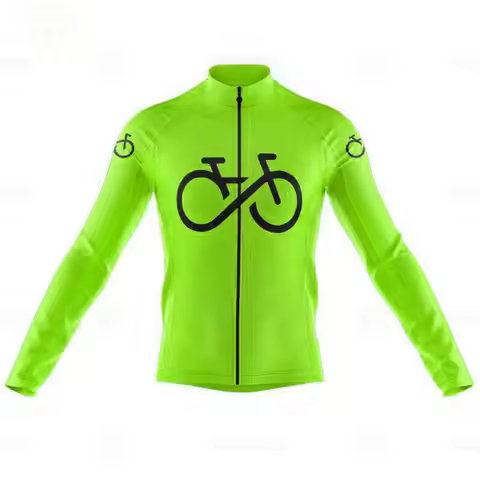New Outdoor Riding Bike MTB Clothing Cycling Jersey Men's Breathable Long Sleeve Cycling Jersey Bike