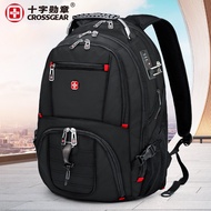 KY/👜Swiss Army Knife Backpack Men's Backpack Casual Student Schoolbag Switzerland Business Large Capacity Travel Laptop