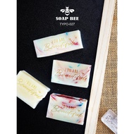 TYPO-027 SOAP BEE HANDMADE SOAP STAMP ORIGINAL DESIGN TYPO-027 YOU ARE BEAUTIFUL ACRYLIC 1.5CM*5CM N
