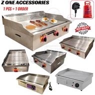 Commercial Gas & Electric Griddle / Burger Pan / Kitchen Equipment / Dapur Masak Grill