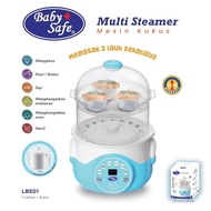 MESIN Baby Safe Multi Steamer - Electric Slow Cooker Sterilizer Steamer Machine LBS01