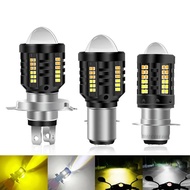 Universal H4 H6 BA20D LED Headlight Bulb 6000K White Hi/Lo Beam Motorbike Spotlight Scooter ATV
