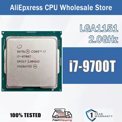 Intel Core i7-9700T 2.0GHz 8 Cores 8 Thread 12M 35W i7 9700T CPU Processor PC Desktop Package LGA 11