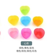 ToTH 7pcs silicone molds are non stick reusable silicone paper cup cake liners used for muffin cups 