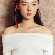 FLAT2112 FF0790 : BABY LULU TOP เสื้อปาดไหล่ แขนยาว เสื้อเปิดไหล่