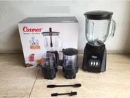 Blender Cosmos Kaca 3 IN 1 CB-282 G/P Kapasitas 2 Liter Tabung Gelas Warna Hitam Cosmos CB-282 P Pla