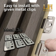 Metal Clip for PVC Fluted Panel Wall Panel Fluted Wall Panel Wainscoting Wood Strips WPC Panel DIY W