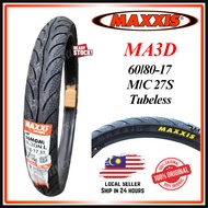 Maxxis Diamond MA3D Tyre 17 Tubeless Tayar Tires TYRES RODA 70/90-17 80/90-17 70/80-17 60/80-17 90/8