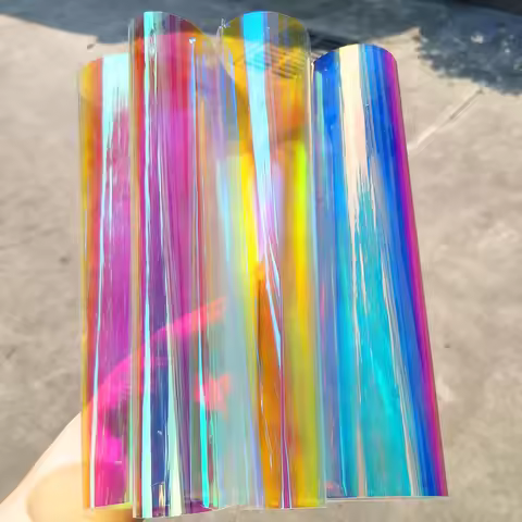 Chameleon Dichroic Building Glass Window Tint UV Cut Colorful Decorative Window Film for Mall Office