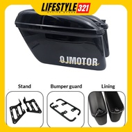 Side Box SRV250 AMT Qjmotor Side Box Honda Rebel CM300 CM500 ABS Box Carbon Steel Bracket