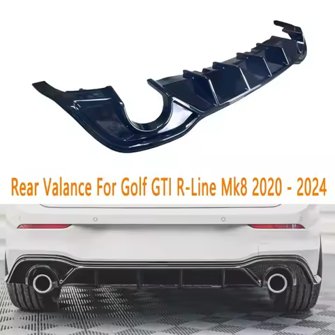 Maxton Style Rear Valance For Volkswagen Golf GTI Mk8 GTI R-Line 2020-2024 Style Car Rear Bumper Dif