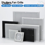 CAMELLI Shutters Fan Grille, Without Fan ABS Cabinet Ventilation Filter, White Filter Panel