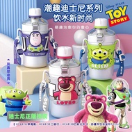 Thermos Cup Shock-resistant New Student Three-Eyed Boy Children Portable Double Strawberry Bear 316I