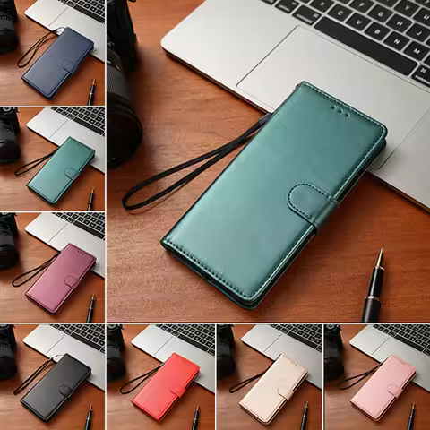 Casual Book Style Case For Samsung Galaxy S23 S20 S21 FE S22 Ultra S8 S9 S10 Plus Wallet Mobile Phon