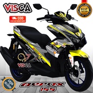 Decal Aerox 155 Old Full Body Stiker Aerox 155 Old Keren Striping Aerox 155 Old Variasi Ferrari Moto