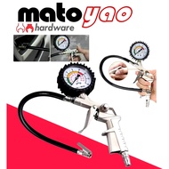 220PSI Tyre Tire Inflator With Pressure Meter Gauge/Kepala Masuk Angin