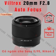 Viltrox 20mm F2.8 AF Autofocus Lens for Full-Frame: Sony E/FE and Nikon Z - AF Wide Angle Viltrox Le