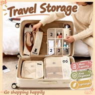Travel Storage Organizer Bag 7 In 1 Luggage Packing Bags Sort Clothes Bra Shoes Cables Portable Trav