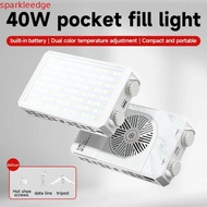 SPARKLEEDGE RGB LED Camera Light, 40W 2800-9000K Mini LED Video Lamp, Compact High Power FX 8 Modes 