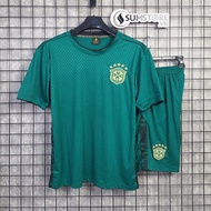 Áo Đá Bóng Đội Tuyển Quốc Gia Brasil Rêu 23 - Áo Đá Banh Nam Nữ