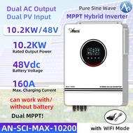 10.2KW with WIFI MPPT Hybrid Solar Inverter 160A Hybrid Inverter 230VAC Off Grid Solar Inverter 48V 