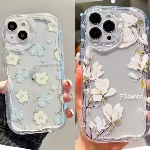 Clear Flower Case for Xiaomi Redmi Note 13 Pro 5G 13 4G 8 11 10 12 13 Pro Plus 12S Redmi 12 13C 12C 