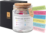 HAASIKI Quran Bible Verse Jar | Glass with 90 Colourable Bible Verses | Glasses Bible Verses for Spi