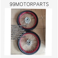 rim 1.40x17 chrome hub alloy rim lidi chrome alloy rim set wave125 lc135 y125 kriss1 ex5dream dash e