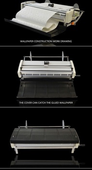 TERLARIS 720MM Wallpaper Gluing Machine Manual Gluing