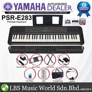 Yamaha PSR-E283 61 Keys Portable Keyboard Package with Stand Sustain Pedal & Bag (PSRE283 PSR E283)