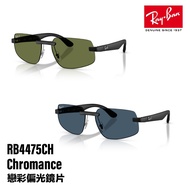 R RAY BAN RB4475CH 601S/2 601S1C Polarized Sunglasses Frameless Peek Material