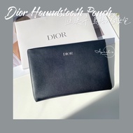 【READYSTOCK】Dior Houndstooth Makeup Pouch 2022 VIP free Gift Limited Edition 迪奥千鸟格手拿包会员礼限量赠送礼