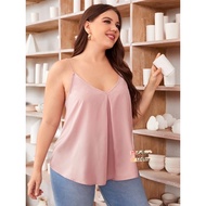 Kathryn PLUS SIZE Challis Plain Cami Top 31097
