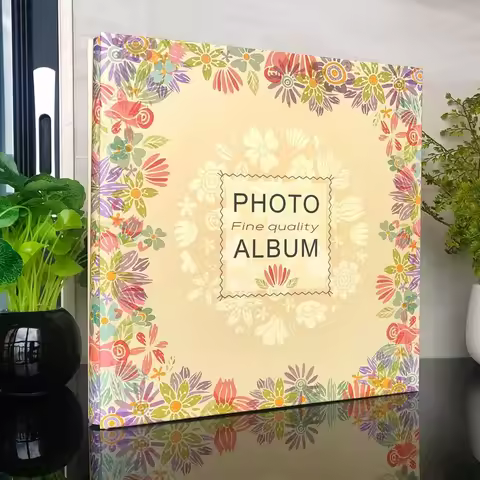 Vintage style photo album, family 6-inch 4R foldable album, growth commemorative album, 500 baby and