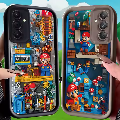 Super M-Marios Bros Case for Samsung Galaxy A53 A50 A50S A36 5G A35 A34 A33 A32 A30 A26 A24 A23 A22 