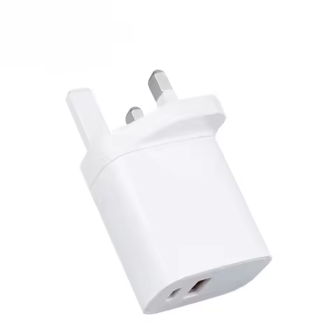 UK 30W Fast Charger PD QC 3.0 Quick Charge Adapter Dual USB A Type C Port Wall Charger Power Adapter