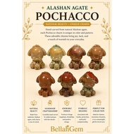Alashan Agate Charm - Pochacco -
