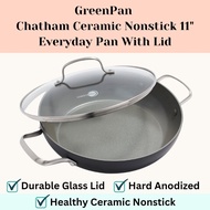 Greenpan Ceramic Nonstick 11" Pan With Lid