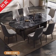 zOh Marble Dining-Table Natural Luxury Stone Rectangular Dining Table Italian Style2024New Super Crystal Stone Microlite