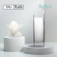 sunlu 3d printer filament tpu 95a flexible 500 gram original import - putih