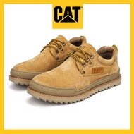 Caterpillar รองเท้าทำงาน CAT Fashion รองเท้าหนังชั้นบนสุด รองเท้าลำลองส้นเตี้ย รองเท้าเทรนนิ่งพื้นรอ
