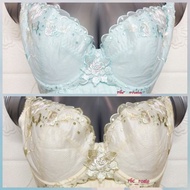 38E/85E, 40C/90C ELEVEN PLUS SIZE BRA WIRED 5 HOOKS 3D EMBROIDERY
