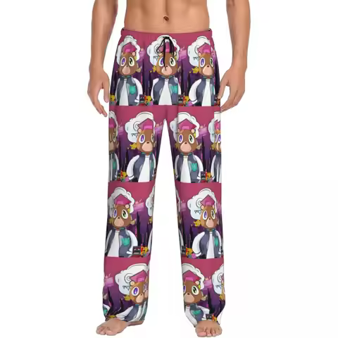 Custom Print Kanye West Pajama Pants for Men Cool Rapper Sleep Sleepwear Bottoms with Pockets