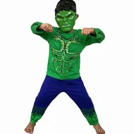 New Baju Anak Costume Hulk Size 10-14(5-7Th) Original