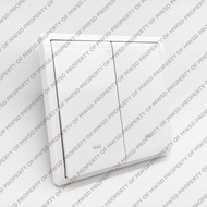 SCHNEIDER PIENO SWITCH 2 GANG 1 WAY 16A E8232L1F_WE_G3