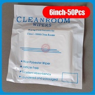Cleanroom Wiper 4" 6" 9" inch Polyester Dust Free Cloth Kain Pembersih Debu Komponen Non-Woven Wipes